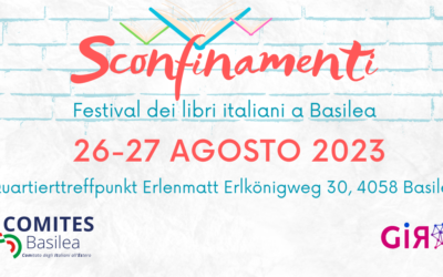 Presentazione di “𝗦𝗖𝗢𝗡𝗙𝗜𝗡𝗔𝗠𝗘𝗡𝗧𝗜” Festival dei libri italiani a Basilea